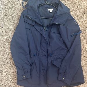Hooded JCrew Rain Jacket